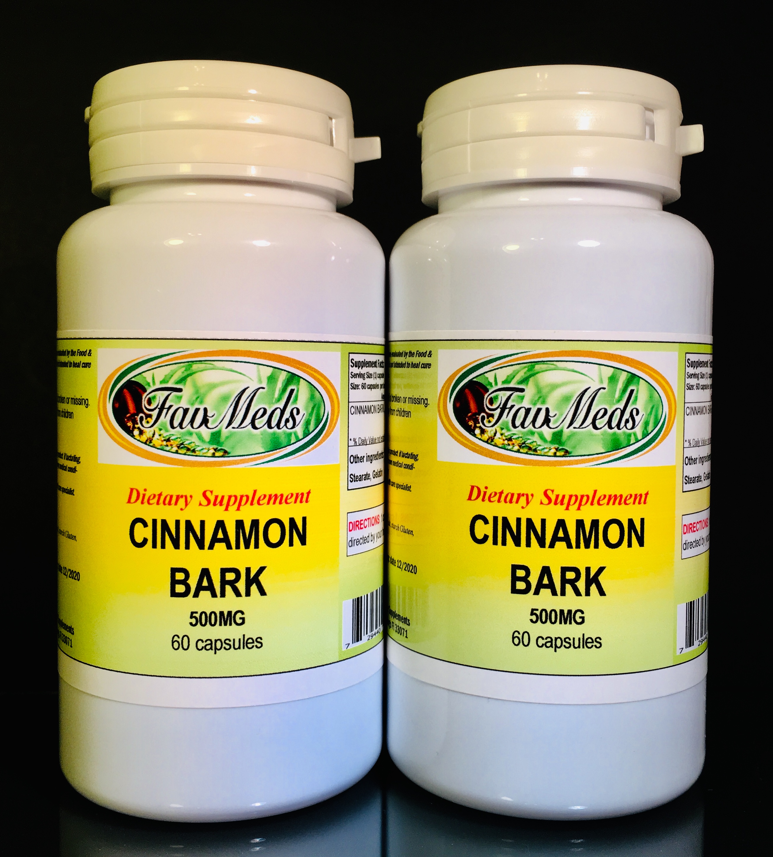Cinnamon 600mg - 120 (2x60) capsules